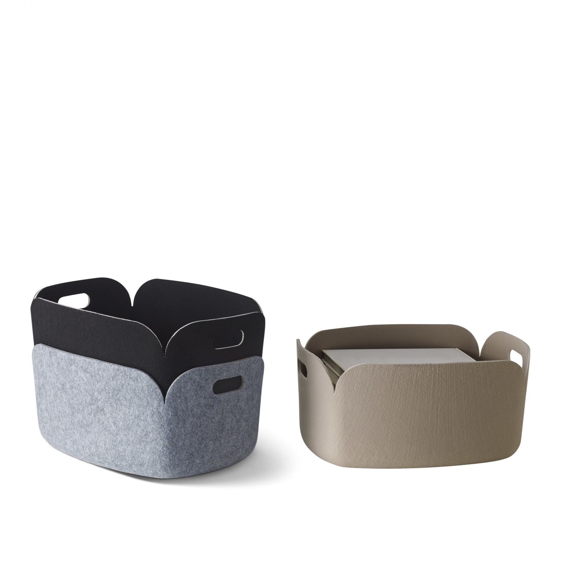 MUUTO（ムート）RESTORE BASKET グレーメランジェ レストア バスケット / グレーメランジェ | 公式通販 家具・雑貨